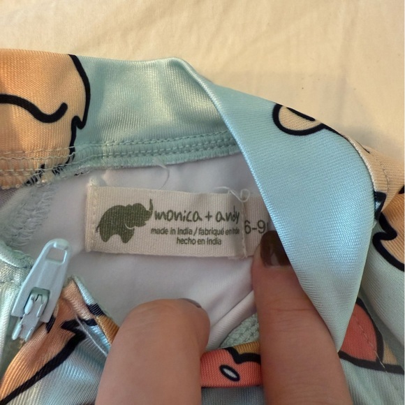 Monica + Andy baby 6-9M bathing suit 2 items total - Picture 3 of 3